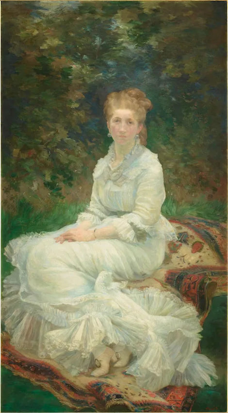 Dama w bieli - Marie Bracquemond