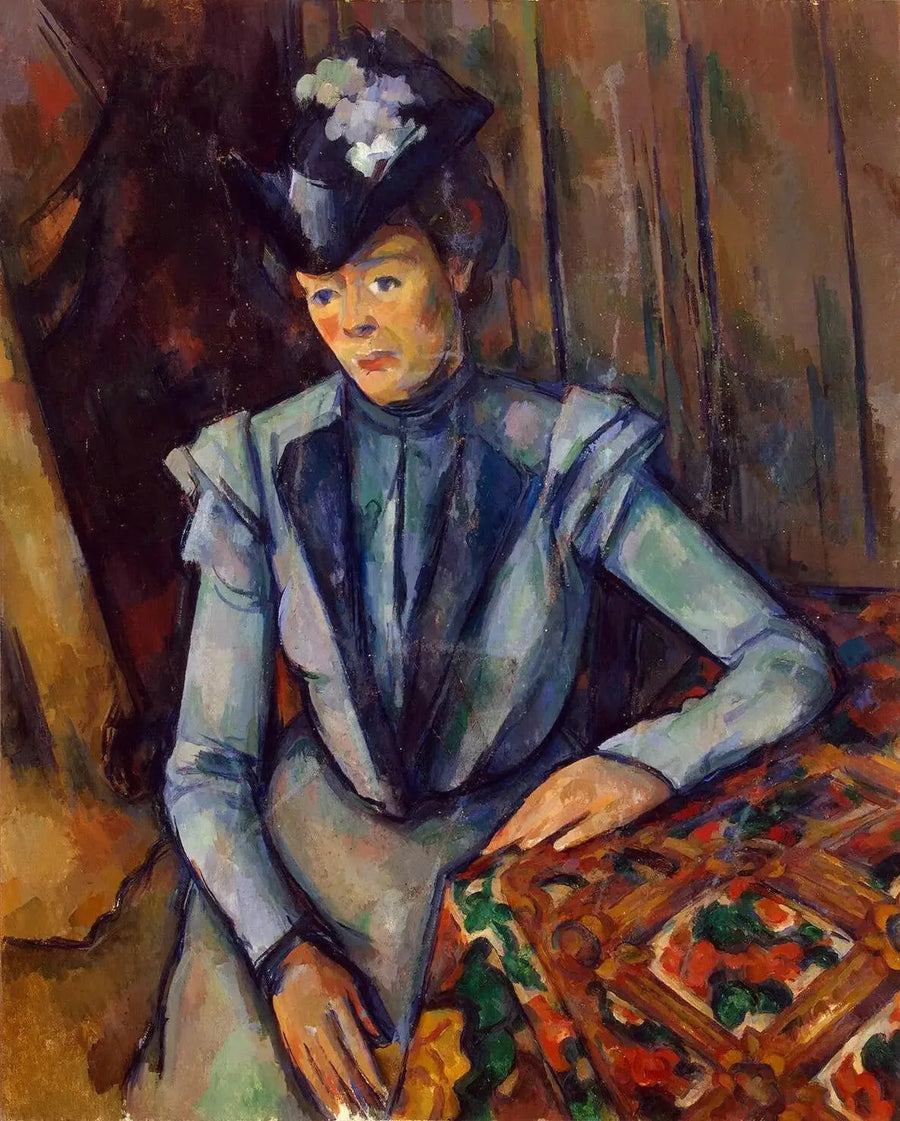 Dama w niebieskim - Paul Cézanne