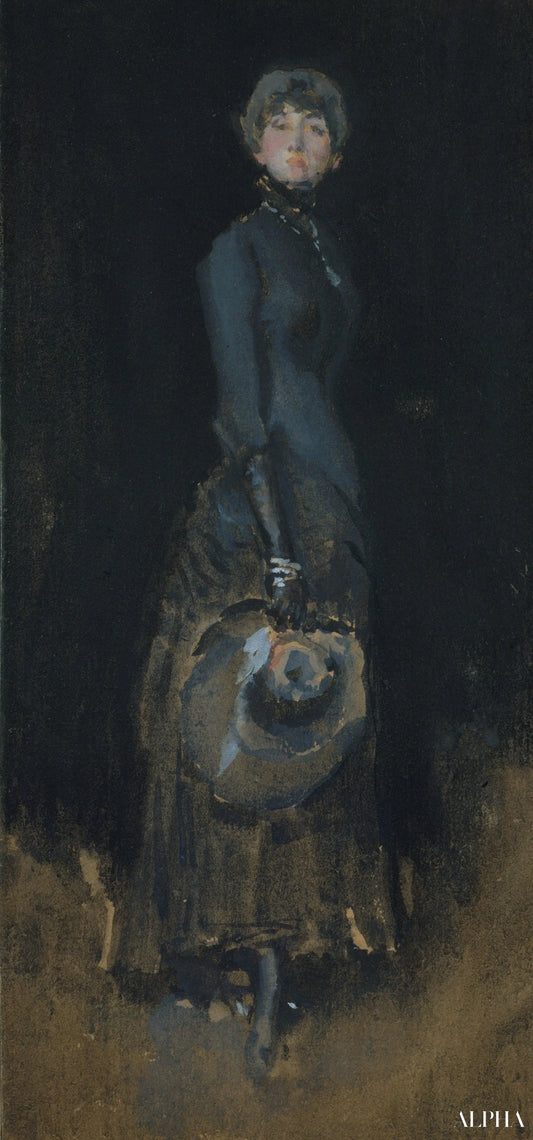 La dame en gris - James Abbott McNeill Whistler - Reproductions de tableaux et peintures haut de gamme