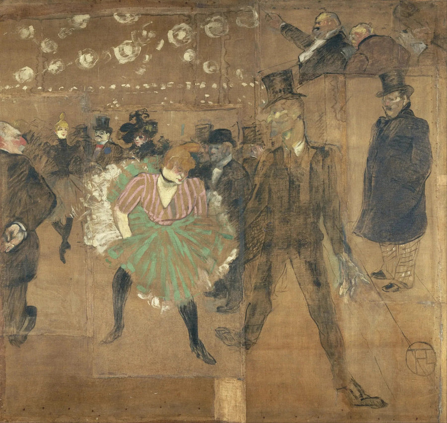 Taniec w Moulin-Rouge - Henri de Toulouse-Lautrec