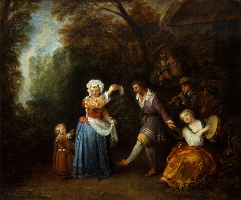 Taniec country - Antoine Watteau