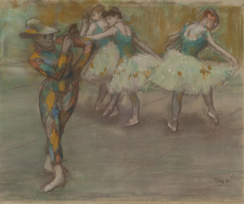 Taniec Arlekina - Edgar Degas