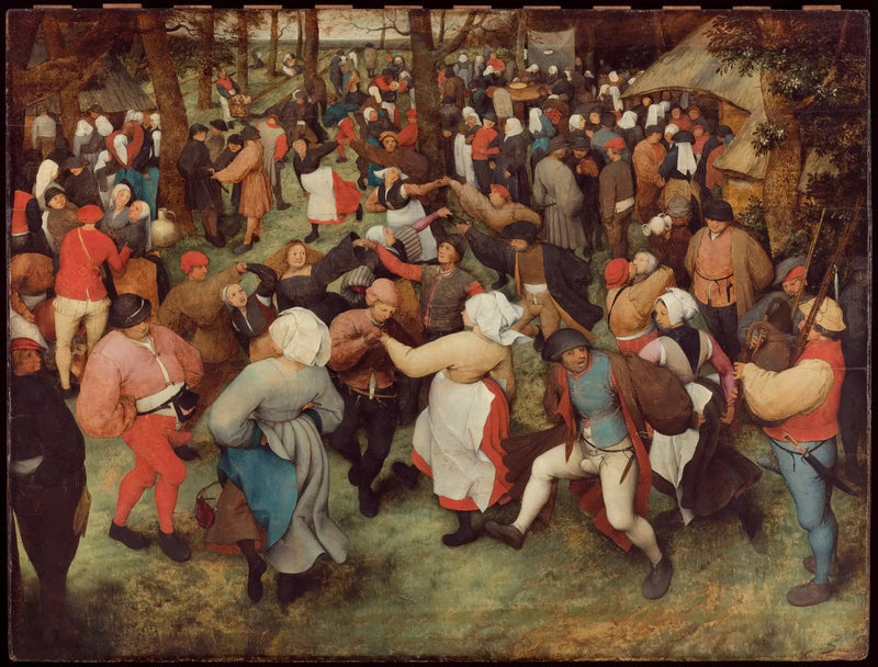 Tańcząca panna młoda na świeżym powietrzu - Pieter Brueghel Starszy