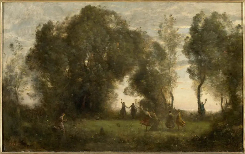 Taniec nimf - Jean-Baptiste Camille Corot