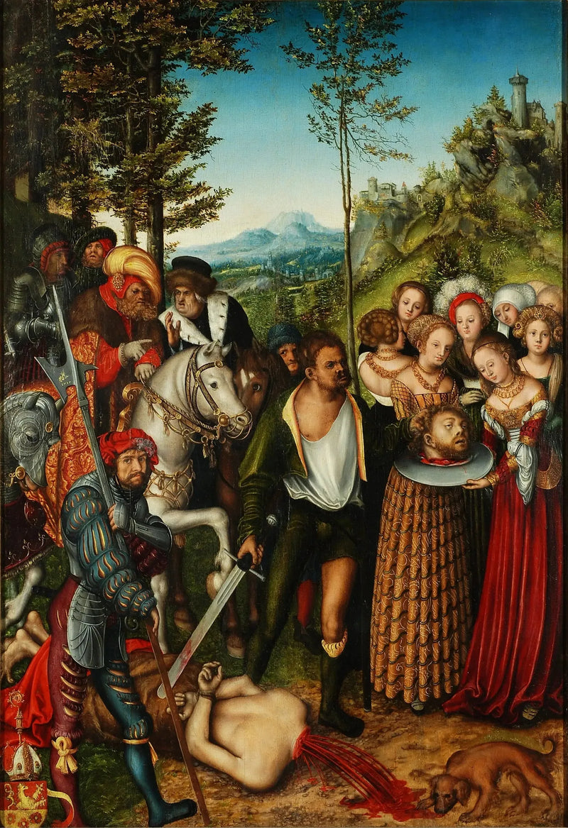 Decapitation of Saint John the Baptist - Lucas Cranach Starszy
