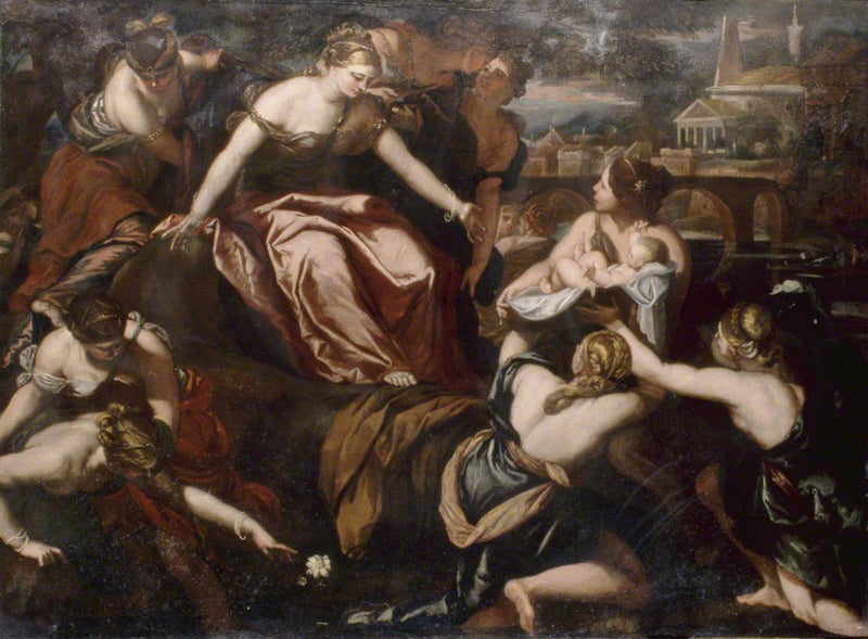 Odkrycie Mojżesza - Luca Giordano