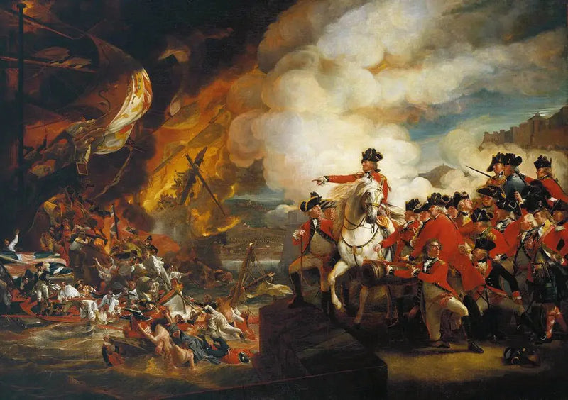 Porażka baterii pływających w Gibraltarze, wrzesień 1782 - John Singleton Copley