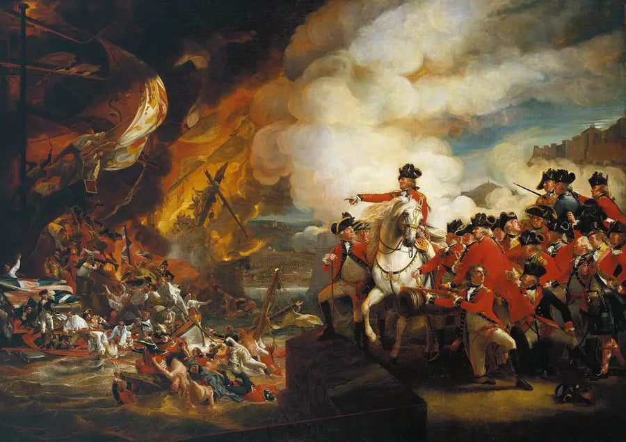 Porażka baterii pływających w Gibraltarze, wrzesień 1782 - John Singleton Copley