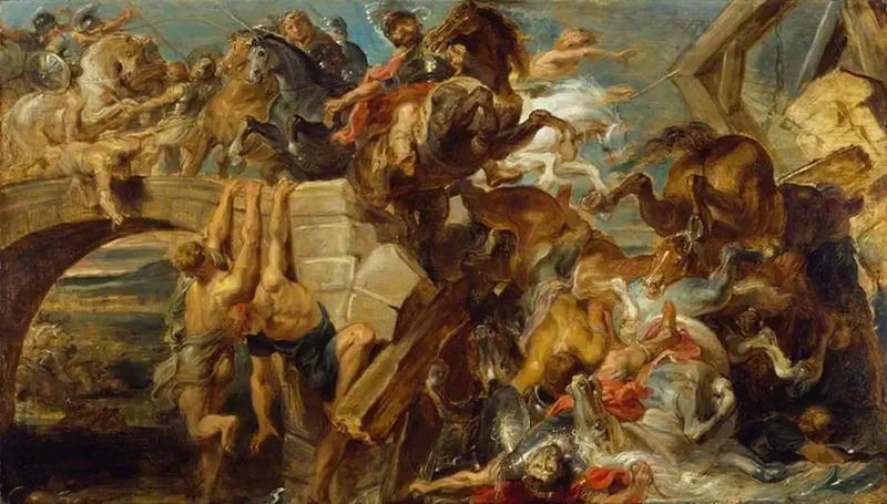 Porażka i śmierć Maxence'a - Peter Paul Rubens