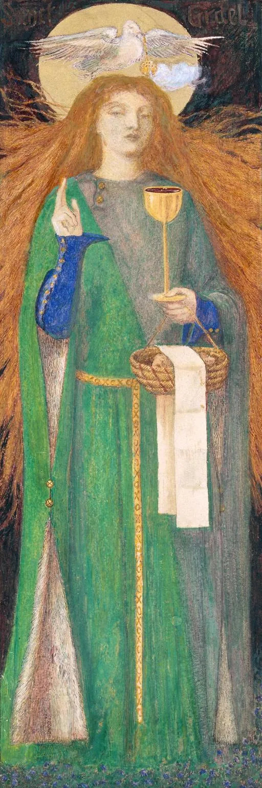 Dama z Sanct Grael - Dante Gabriel Rossetti