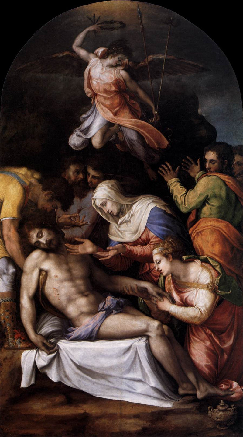 upadek krzyża - Francesco Salviati