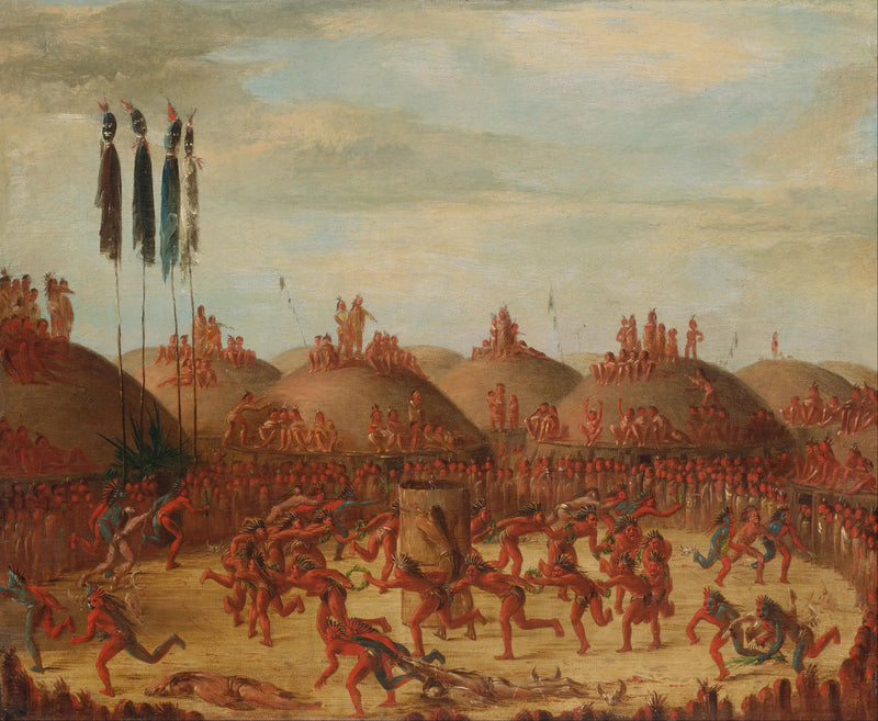 Ostatni wyścig, ceremonia Mandan O-kee-pa - George Catlin