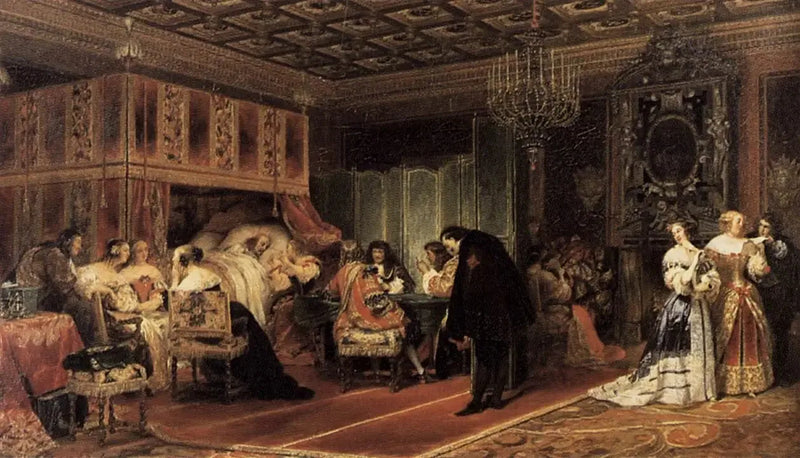 Ostatnia choroba kardynała Mazarin - Paul Delaroche