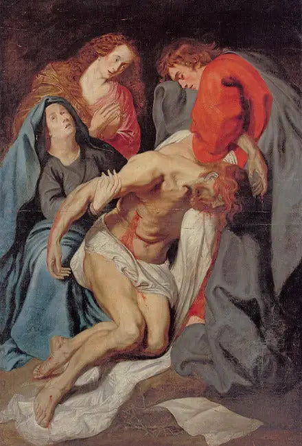 Upadek Krzyża i Żałoba, 1618-1621 - Antoine van Dyck