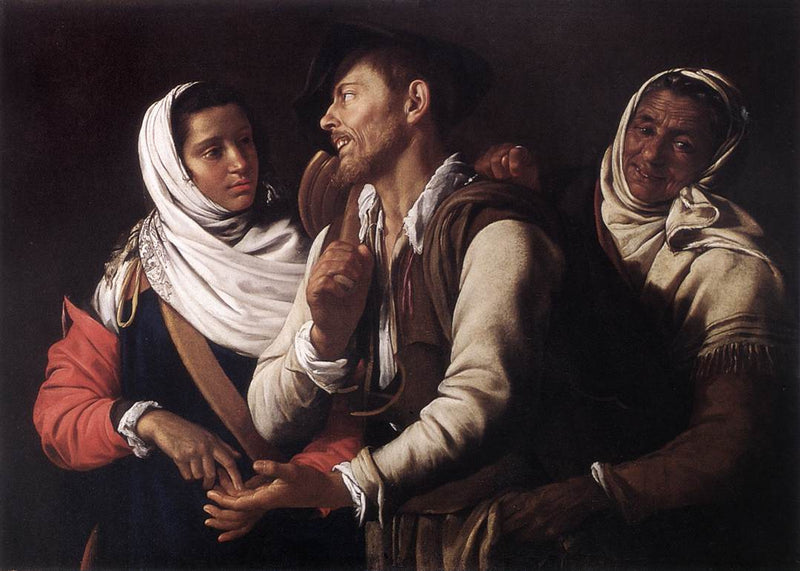Prorokująca wróżka - Simon Vouet