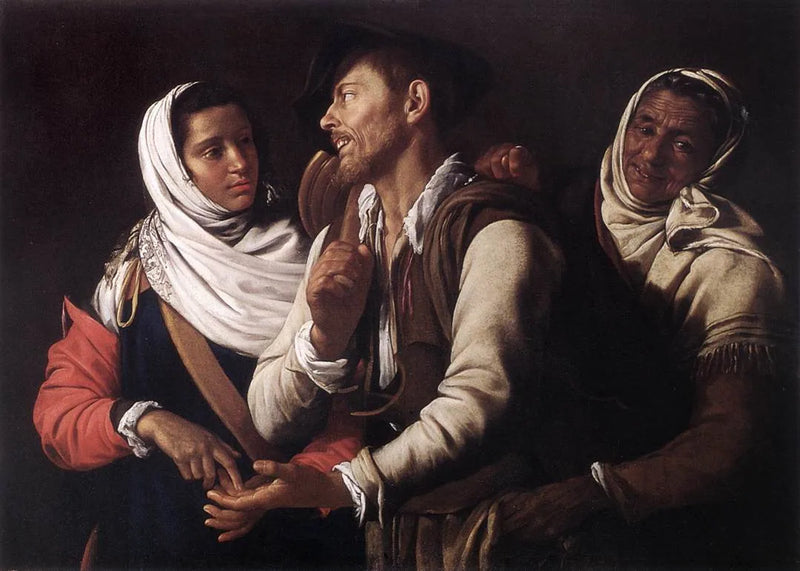 Prorokująca wróżka - Simon Vouet
