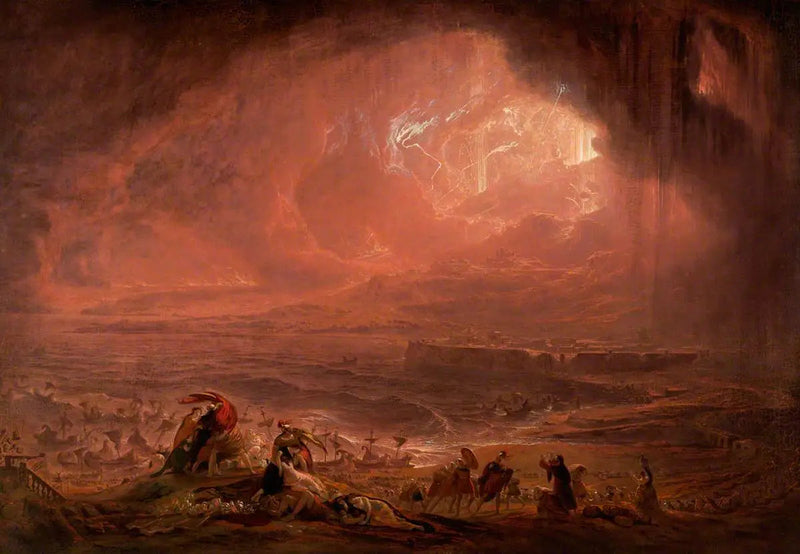 Zniszczenie Herkulanum i Pompejów - John Martin