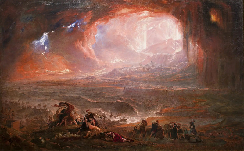 Zniszczenie Pompejów i Herkulanum - John Martin