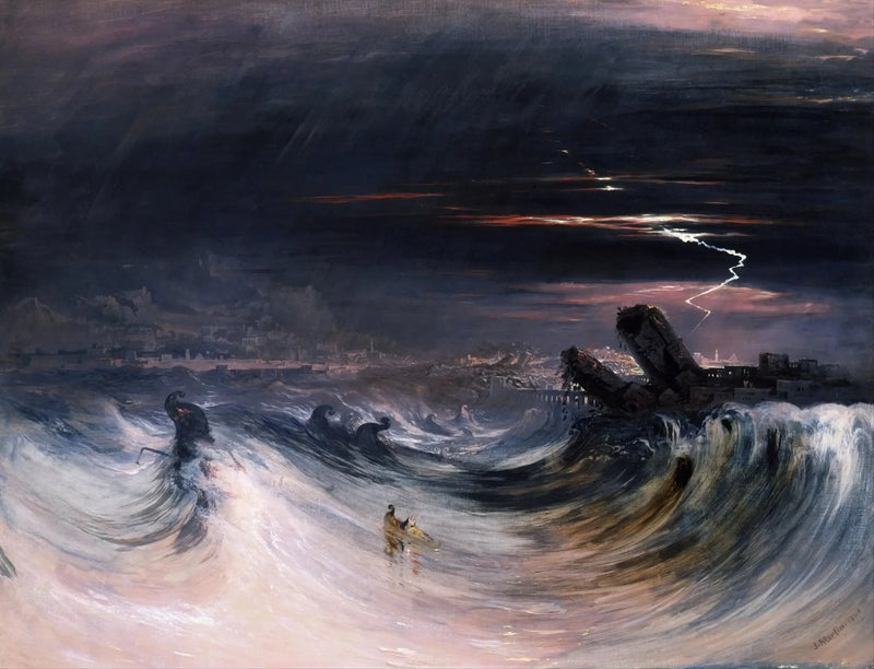 Zniszczenie Tyr - John Martin