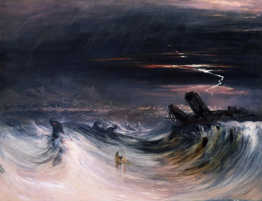 Zniszczenie Tyr - John Martin