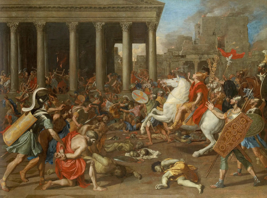Zniszczenie Świątyni Jerozolimskiej - Nicolas Poussin