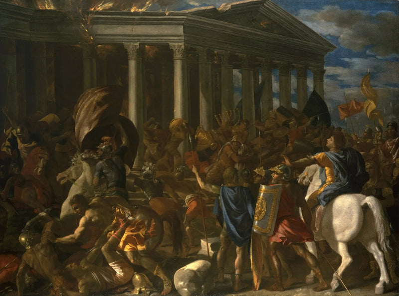 Zniszczenie Świątyni Jerozolimskiej - Nicolas Poussin