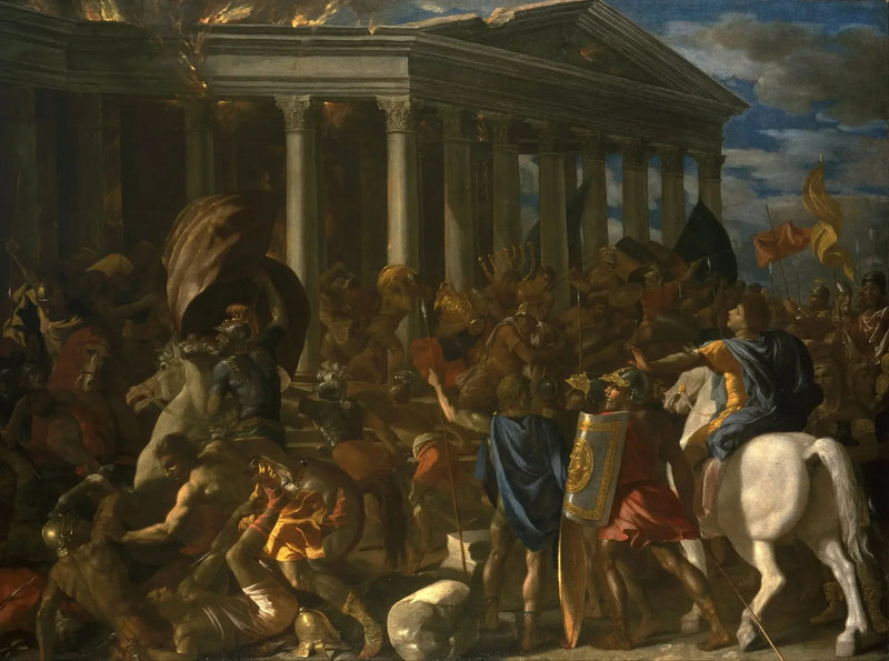 Zniszczenie Świątyni Jerozolimskiej - Nicolas Poussin