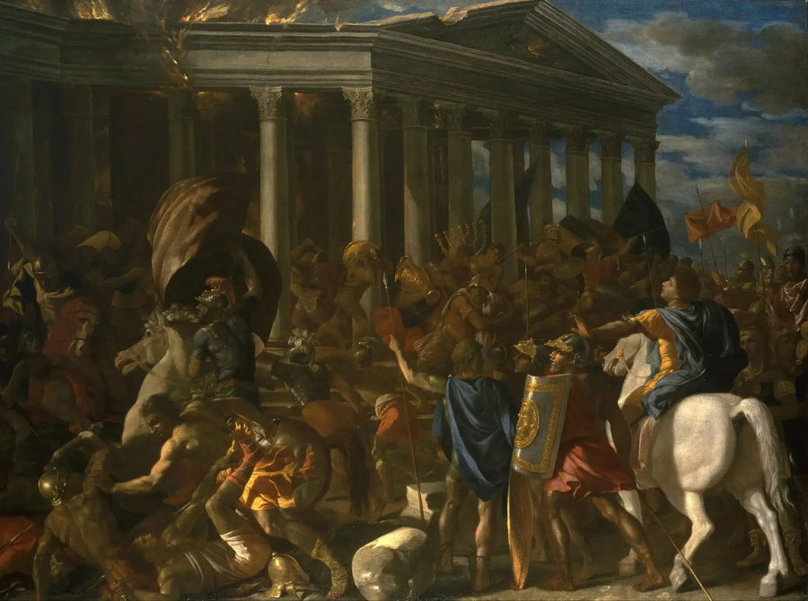 Zniszczenie Świątyni Jerozolimskiej - Nicolas Poussin