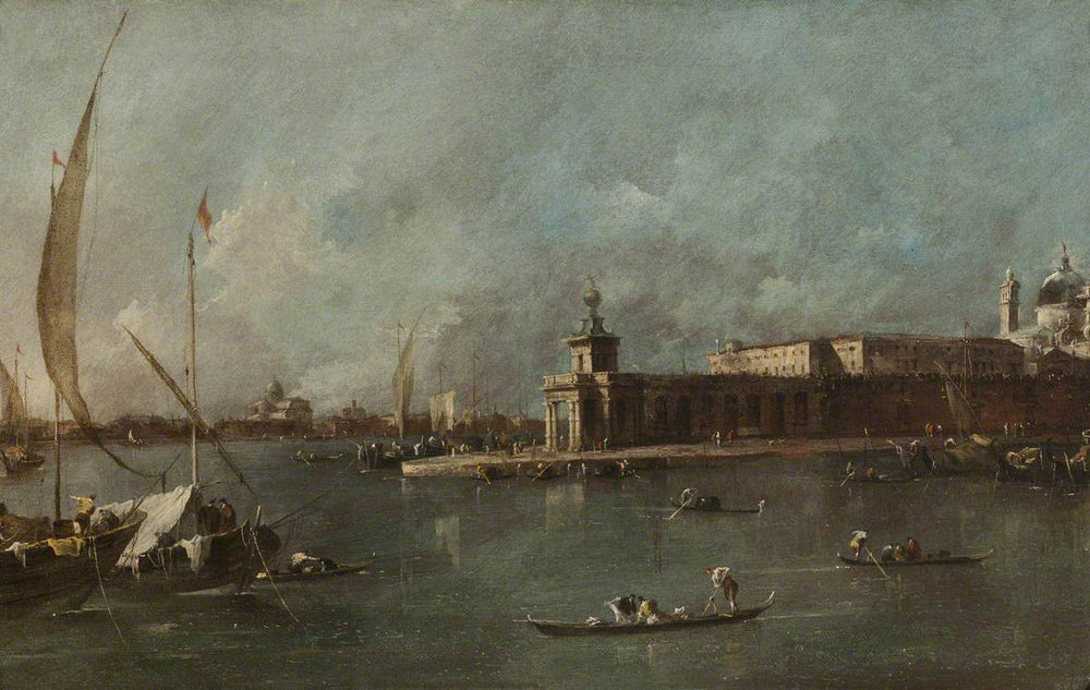 La Dogana, Venise - Francesco Guardi image 1 reproduction de peinture à l’huile