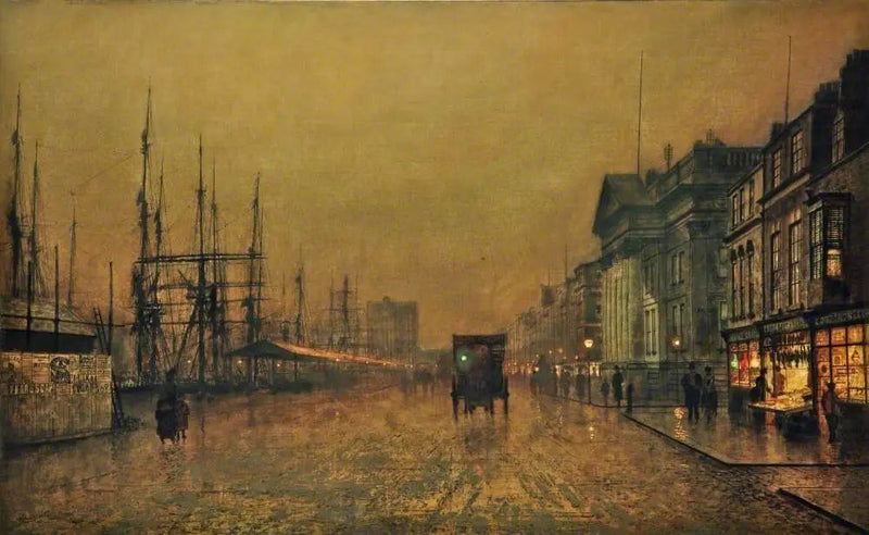 Celnik w Liverpoolu, widok na północ - John Atkinson Grimshaw