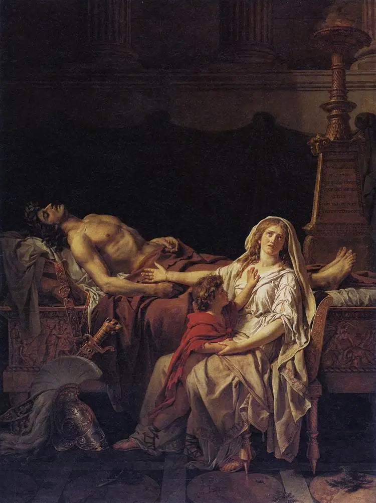 Ból Andromachy - Jacques-Louis David