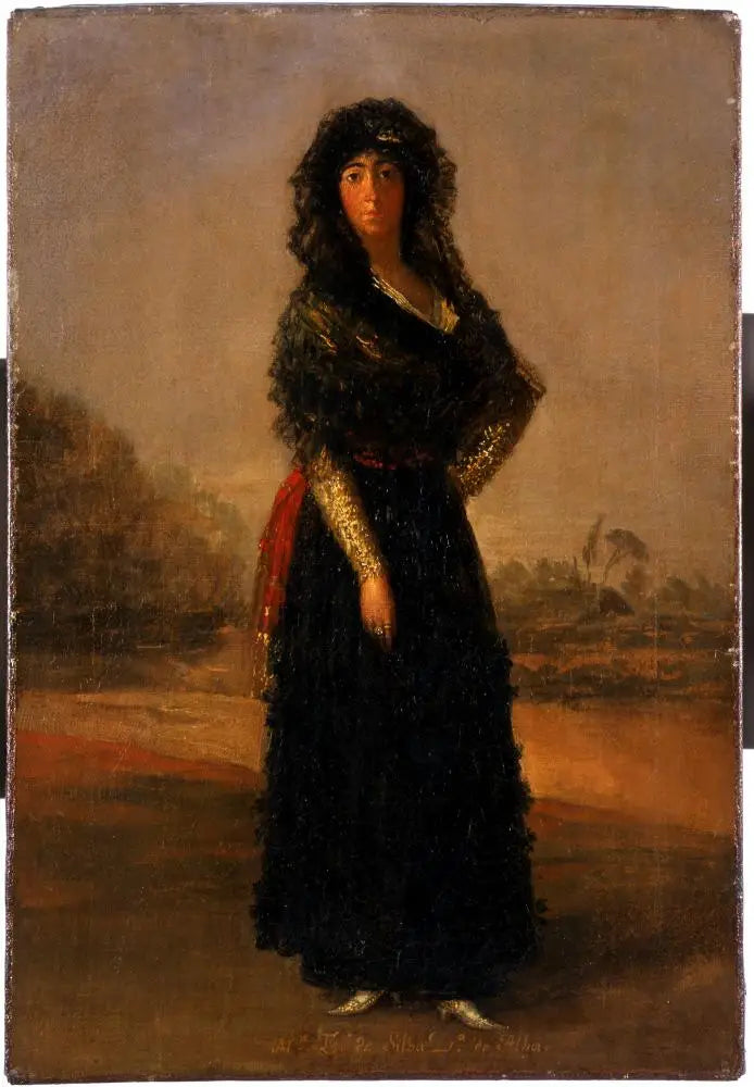 Księżna Alba, szkic - Francisco de Goya