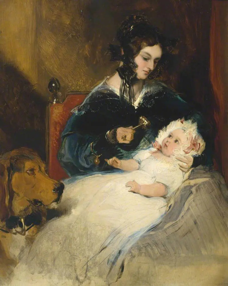 Księżna z Abercorn i jej dziecko - Edwin Henry Landseer