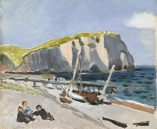 Klif Aval i domek letniskowy - Henri Matisse
