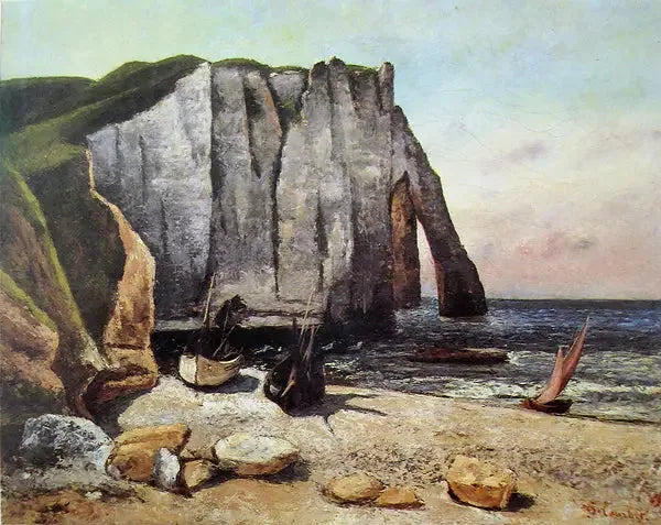 Fala w Étretat - Gustave Courbet
