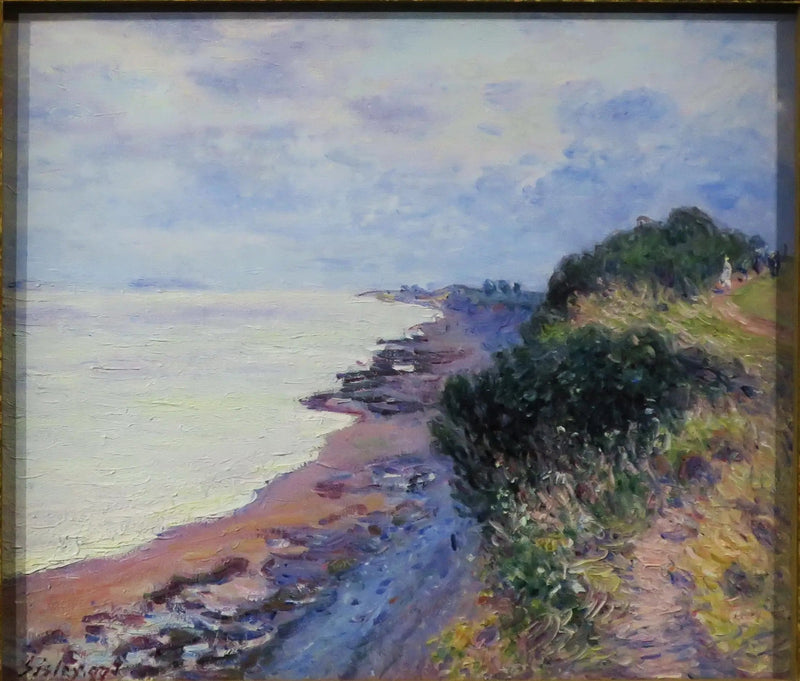Klif Penarth, wieczorem, burzowa pogoda - Alfred Sisley