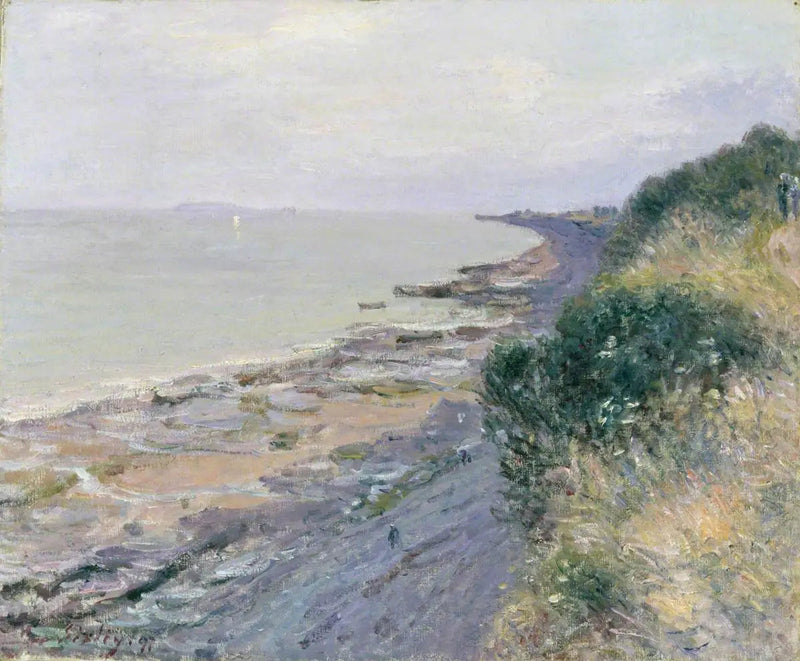 Klif Penarth, wieczór, odpływ - Alfred Sisley