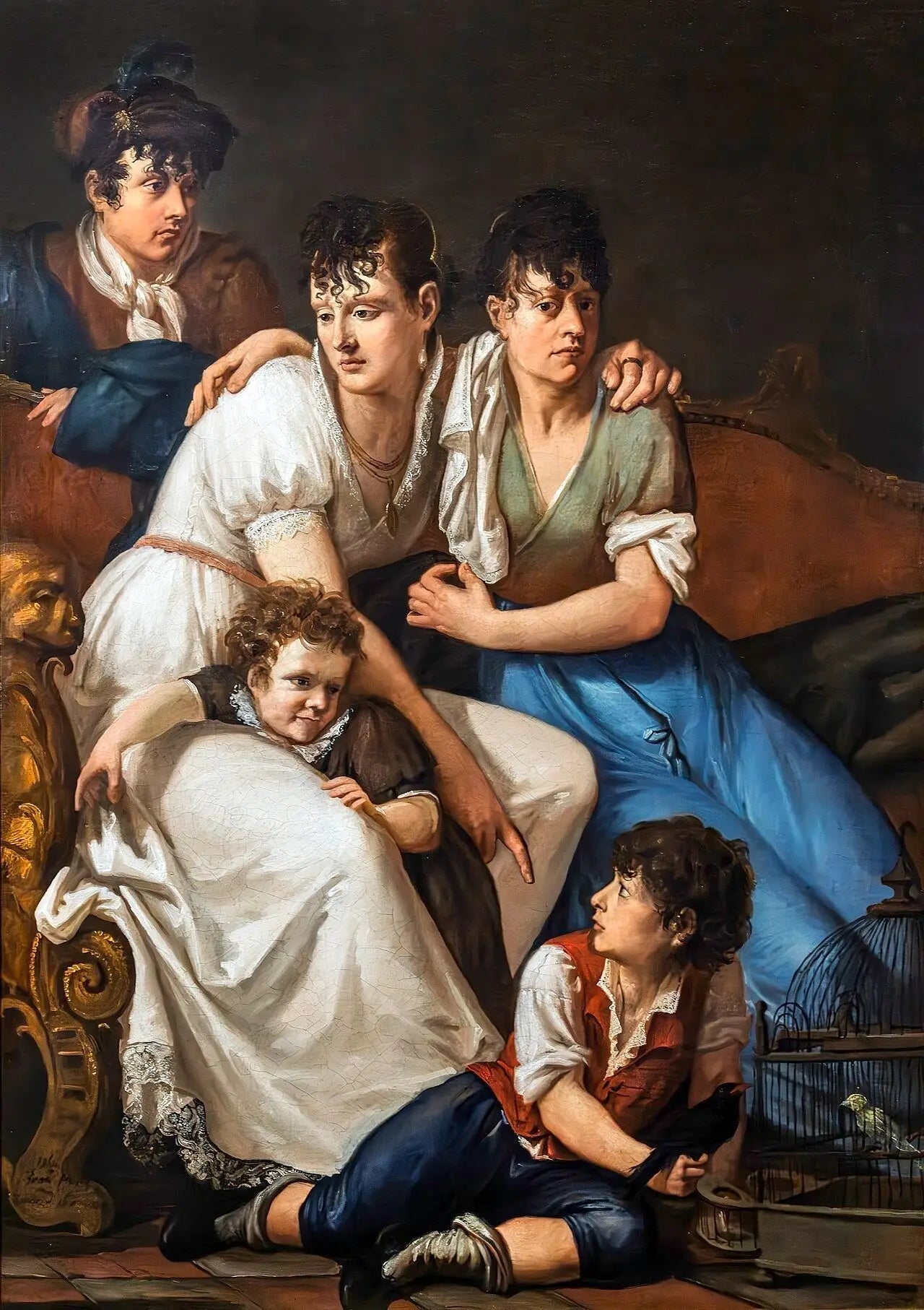 la famille du peintre - Francesco Hayez image 2 tableau peint à l’huile sur toile