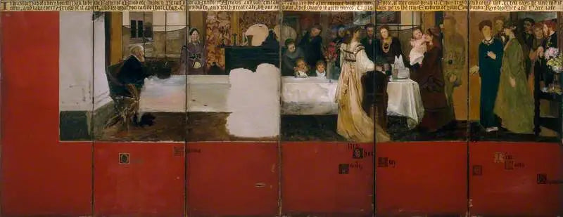 Rodzina Epps (parawan) - Lawrence Alma-Tadema