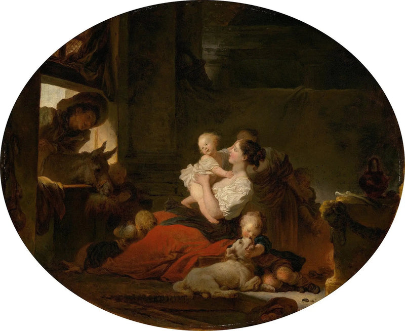 Szczęśliwa rodzina - Jean-Honoré Fragonard