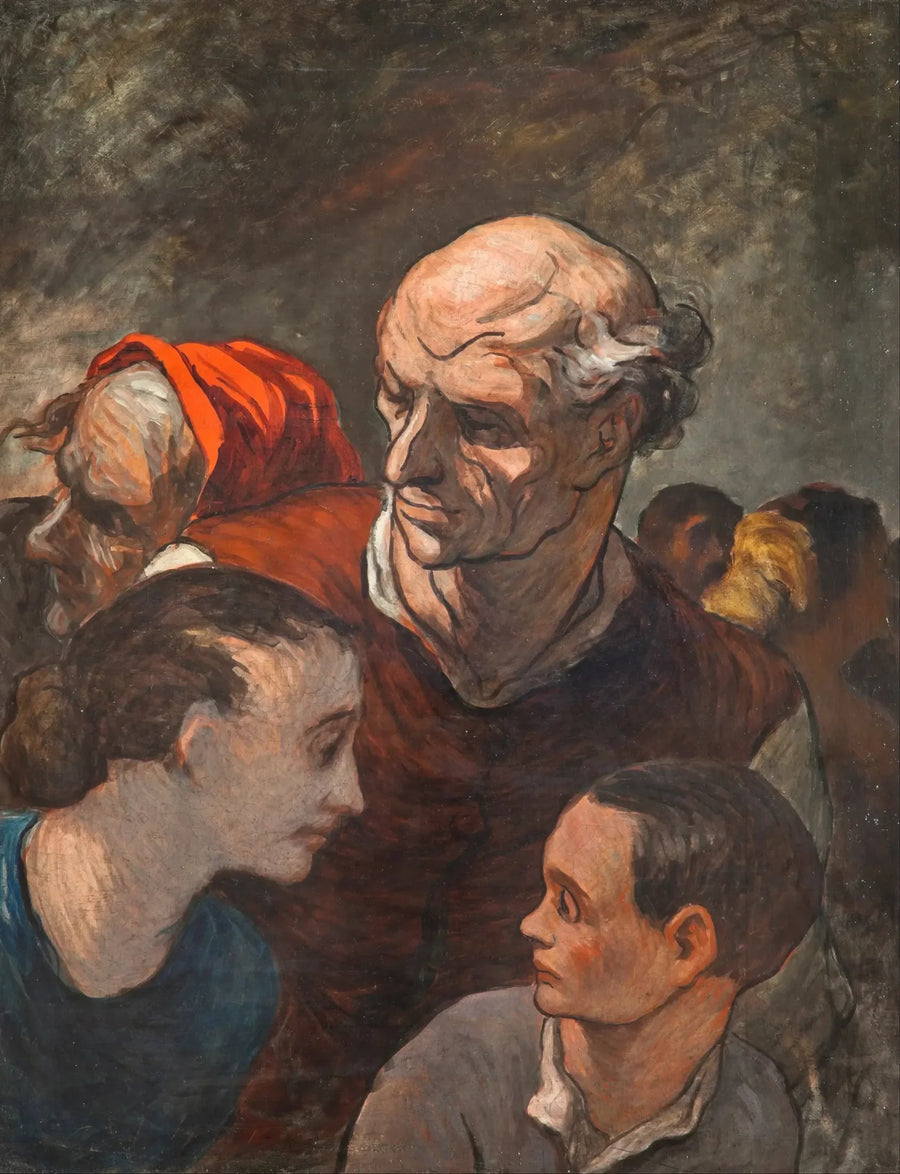 Rodzina na barykadach - Honoré Daumier