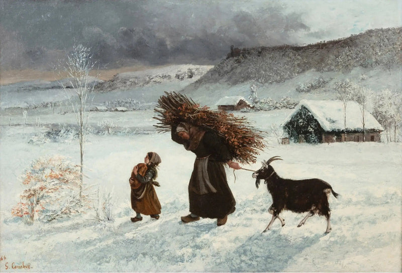 Kobieta z kozą lub La Fagotière - Gustave Courbet