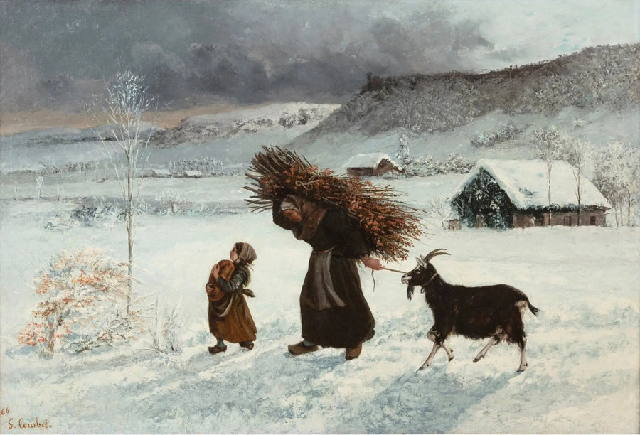 Kobieta z kozą lub La Fagotière - Gustave Courbet