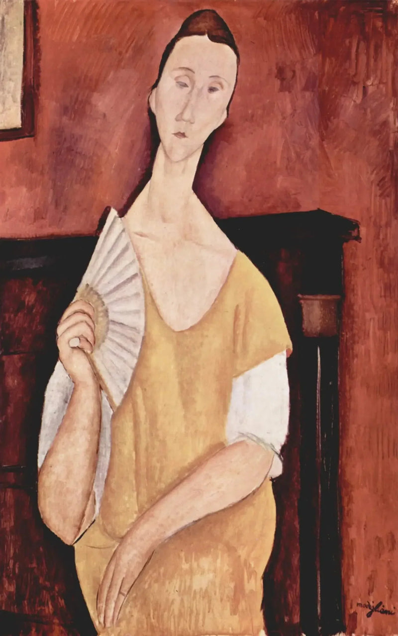 Kobieta z wachlarzem - Amedeo Modigliani