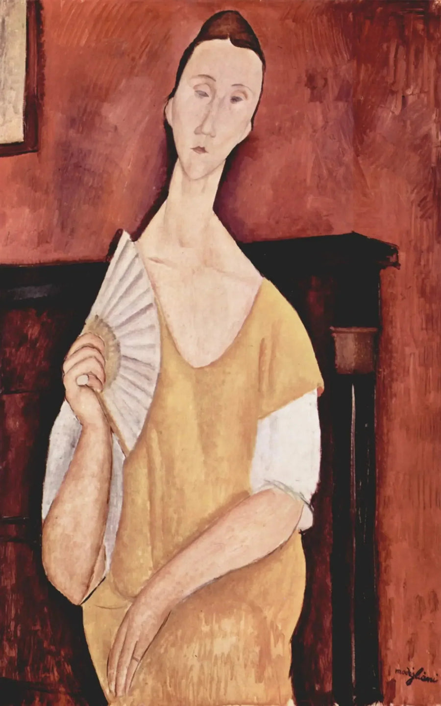 Kobieta z wachlarzem - Amedeo Modigliani