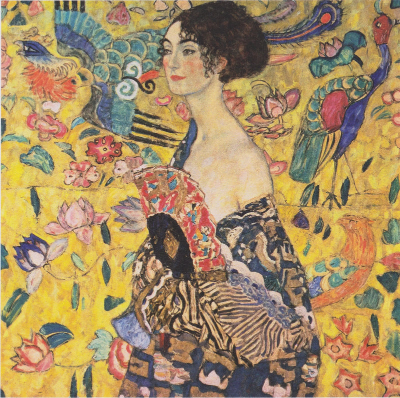 Kobieta z wachlarzem - Gustav Klimt