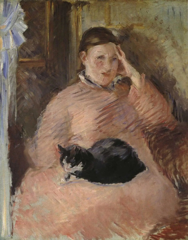 Kobieta z kotem - Édouard Manet