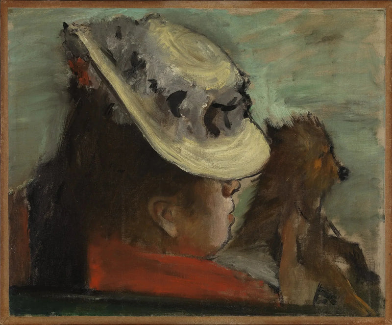 Kobieta z psem - Edgar Degas