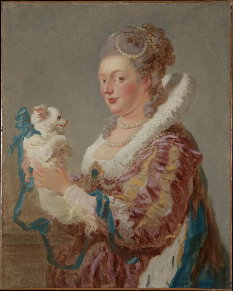 Kobieta z psem - Jean-Honoré Fragonard