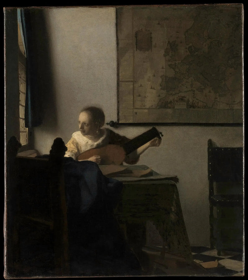 Kobieta z lutnią - Johannes Vermeer
